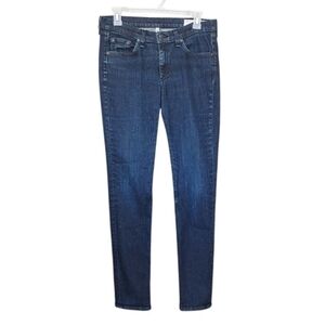 Rag & Bone Dark Wash Mid-Rise Skinny Jeans Classic Preppy Casual